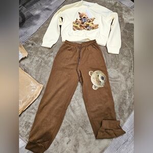 & Other Stories Cream and Brown Teddy Bear Set